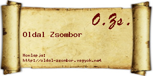 Oldal Zsombor névjegykártya