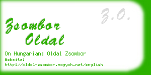 zsombor oldal business card